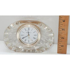 Howard Miller Vintage 4RE999 Table Mantle Cut Glass Clock New Batt.